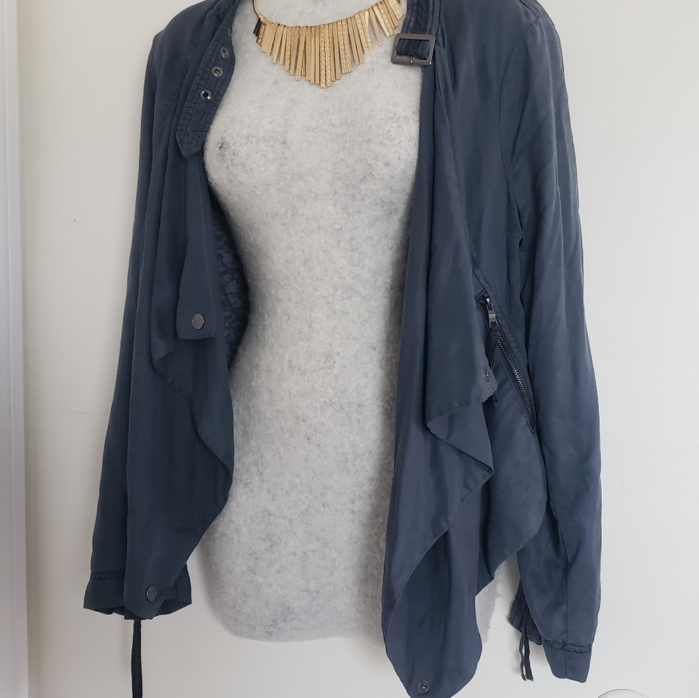 anthropologie marrakech blue jacket